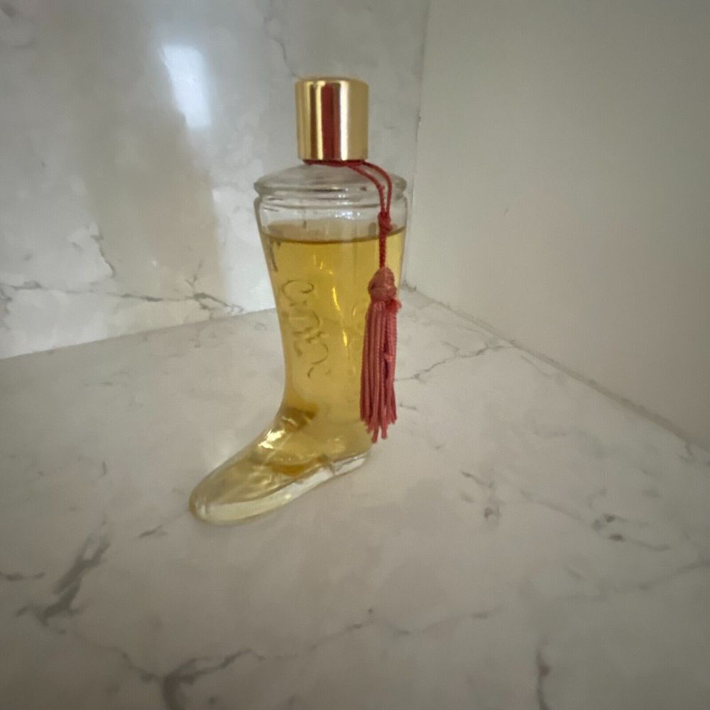 Vintage Avon Miss Lollipop Cologne Mini Glass Boot Perfume Bottle - 2 fl. oz